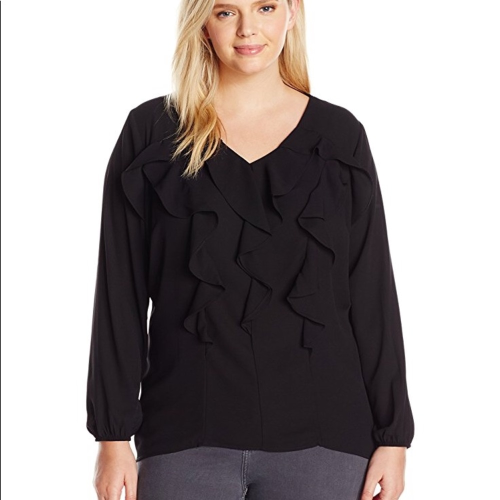 NY collection black blouse